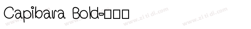Capibara Bold字体转换